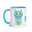 Feeling Refreshed  Cat Coffee Mug with Color Accents Fashion