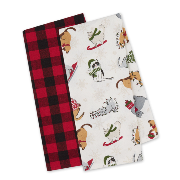 Meowy Christmas Dish Towels For Discount