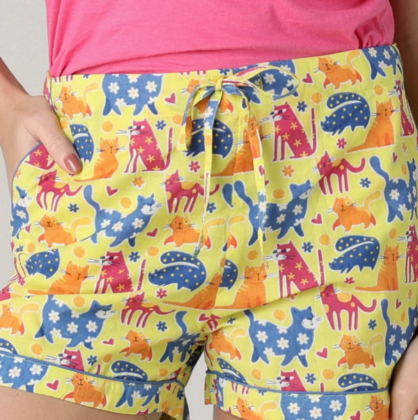 Happy Cats PJ Shorts Fashion