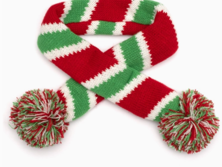 Holiday Stripe Cat Scarf Online now