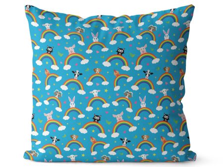 Rainbow Friends  Happy Animals Premium Throw Pillow Cover Online now