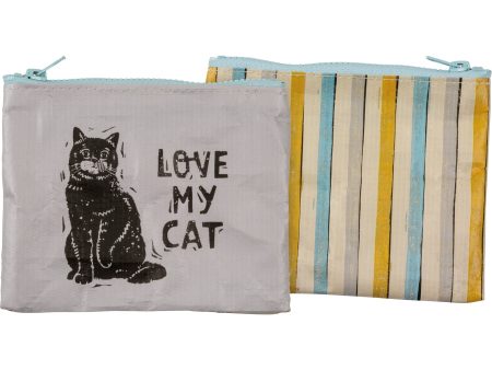 Love My Cat Zipper Pouch on Sale