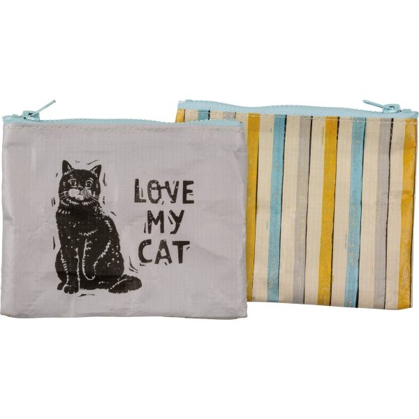 Love My Cat Zipper Pouch on Sale