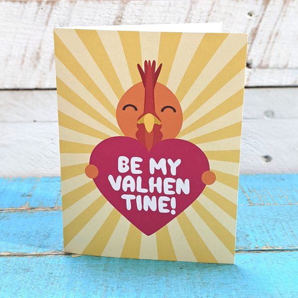 Be My ValHENtine!  Chicken Valentine s Day Card, Recycled Anniversary Card Supply