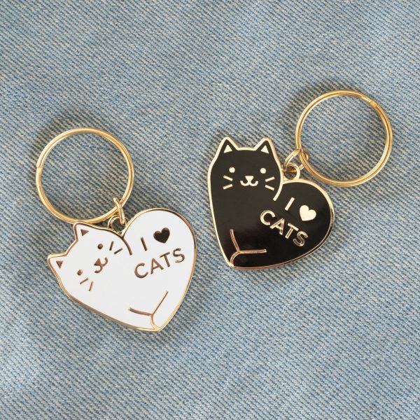 I Love Cats Keychain Fashion