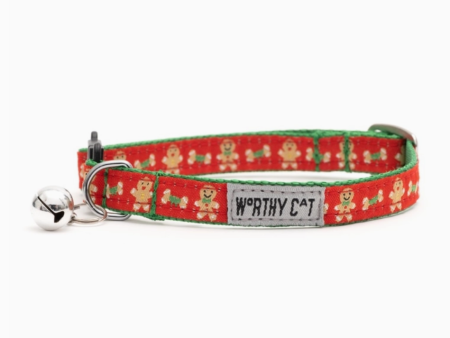 Gingerbread Men Cat Collar Discount