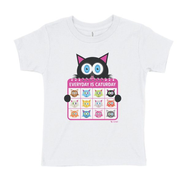 Everyday is Caturday  Kids Cat T-Shirt Online Sale