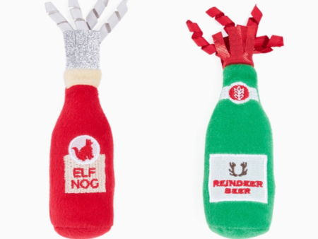 Reindeer Beer and Elf Nog Cat Toys Supply