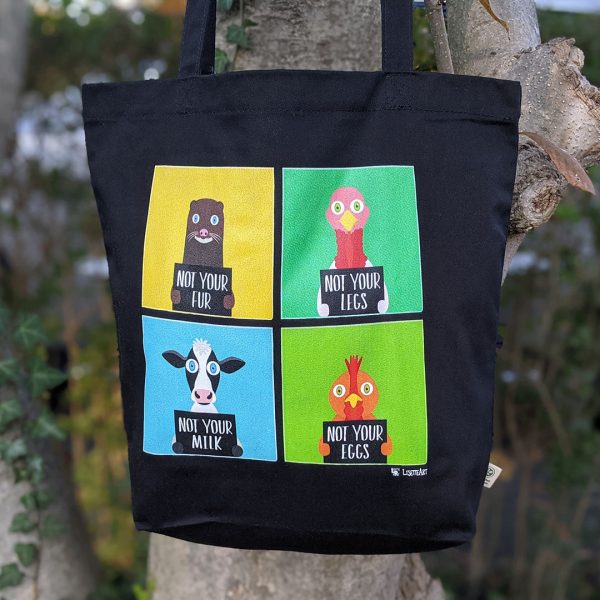 Not Yours  Vegan Organic Cotton Tote Bag For Sale