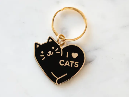 I Love Cats Keychain Fashion