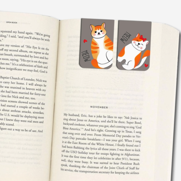 Fluffy Cats Magnetic Bookmarks Fashion