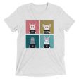 Stop Animal Testing  Unisex Tri-blend T-Shirt Sale