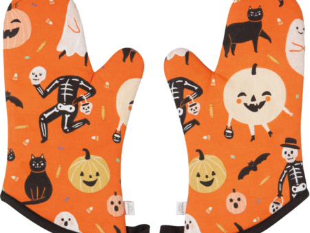 Halloween Oven Mitts (Set Of 2) For Sale