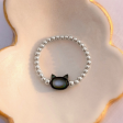 Black Cat Pearl Ring Discount