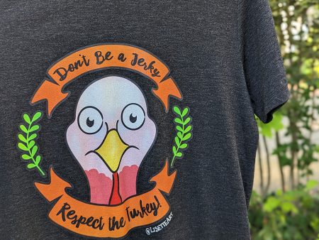 Respect the Turkey  Vegan Unisex Tri-blend T-Shirt Supply