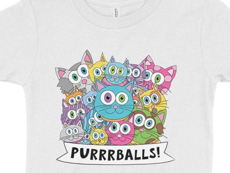 Purrrballs!  Kids Cats T-Shirt Online Hot Sale