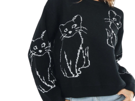 Black Cat Sweater For Discount