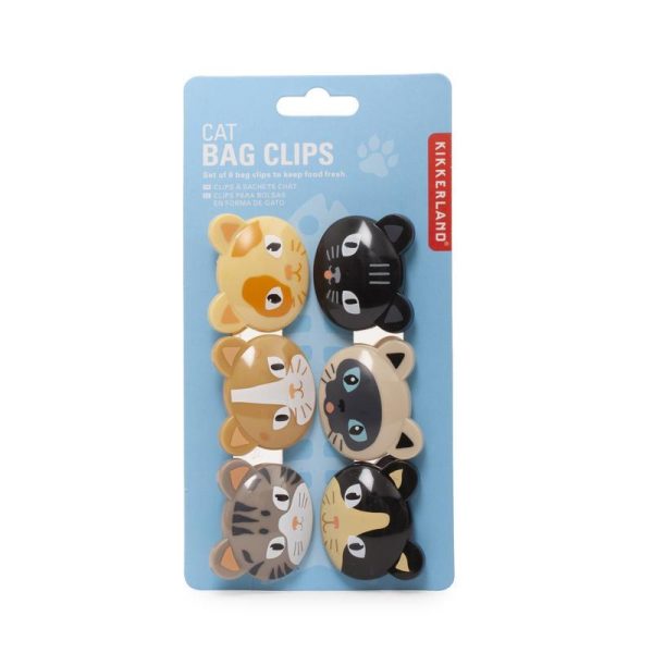 Tabby Cat Bag Clips (Set of 6) For Sale