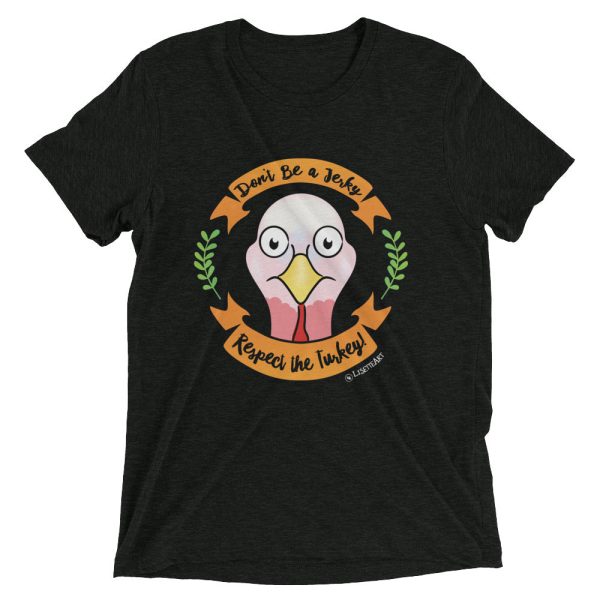 Respect the Turkey  Vegan Unisex Tri-blend T-Shirt Supply