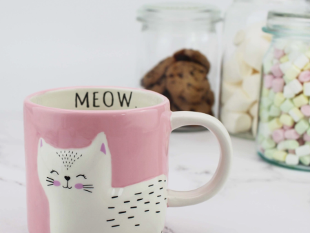 Meow Cat Coffee Mug on Sale