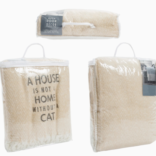 A House Is Not A Home Without A Cat Blanket For Sale