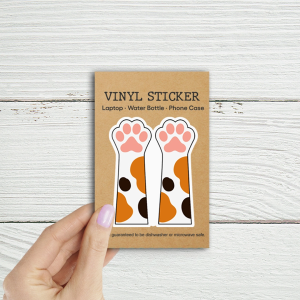 Toe Beans Sticker - Calico Cat Fashion