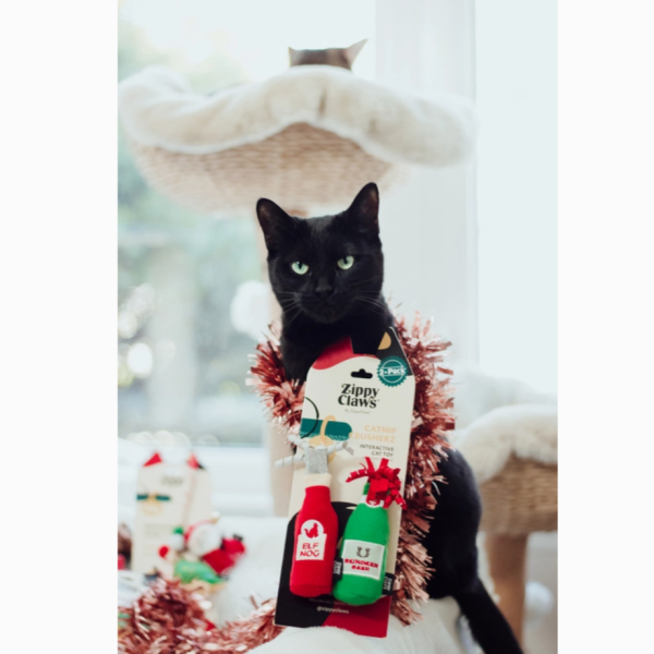 Reindeer Beer and Elf Nog Cat Toys Supply