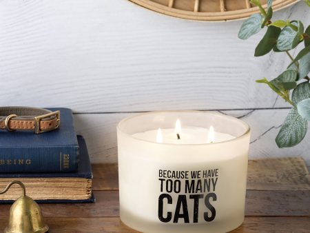 Because We Have Too Many Cats Candle on Sale