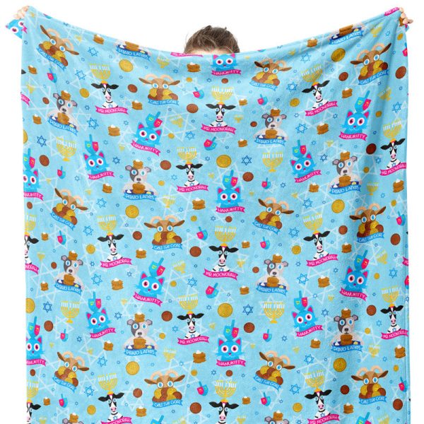 Hanukkah Friends  Hanukkah Animals Throw Blanket Cheap