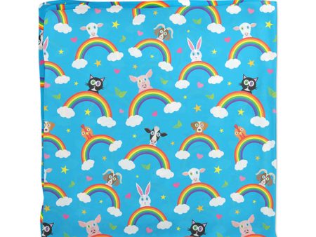 Rainbow Friends  Happy Animals Vegan Scarf Discount