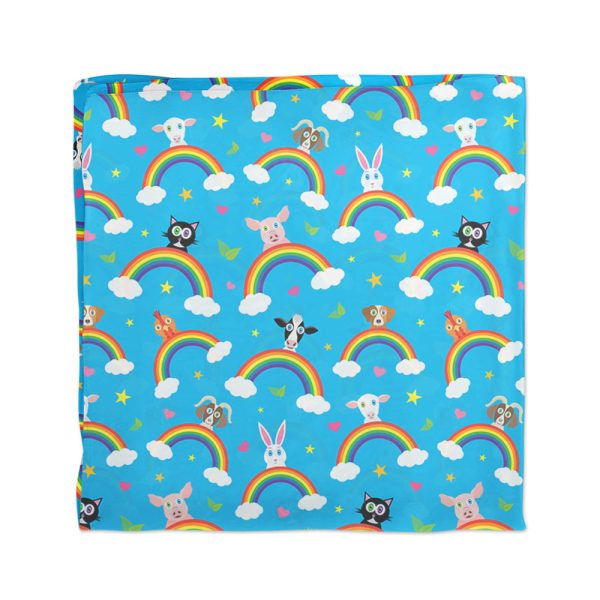 Rainbow Friends  Happy Animals Vegan Scarf Discount