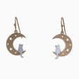 Crescent Cat Earrings on Sale