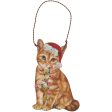 Orange Cat Christmas Tree Ornament For Sale