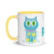 Feeling Refreshed  Cat Coffee Mug with Color Accents Fashion