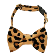 Leopard Print Bow Tie And Collar Set Sale