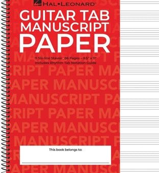 Guitar Tablature Manuscript Paper - Wire-Bound: Manuscript Paper Online